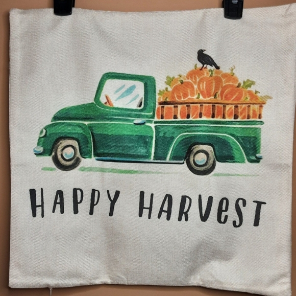 NEW Set of 4 Fall/Thanksgiving Pillowcovers - nice bright fall colors! - Picture 4 of 11